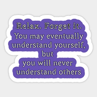 Understanding Others Sticker